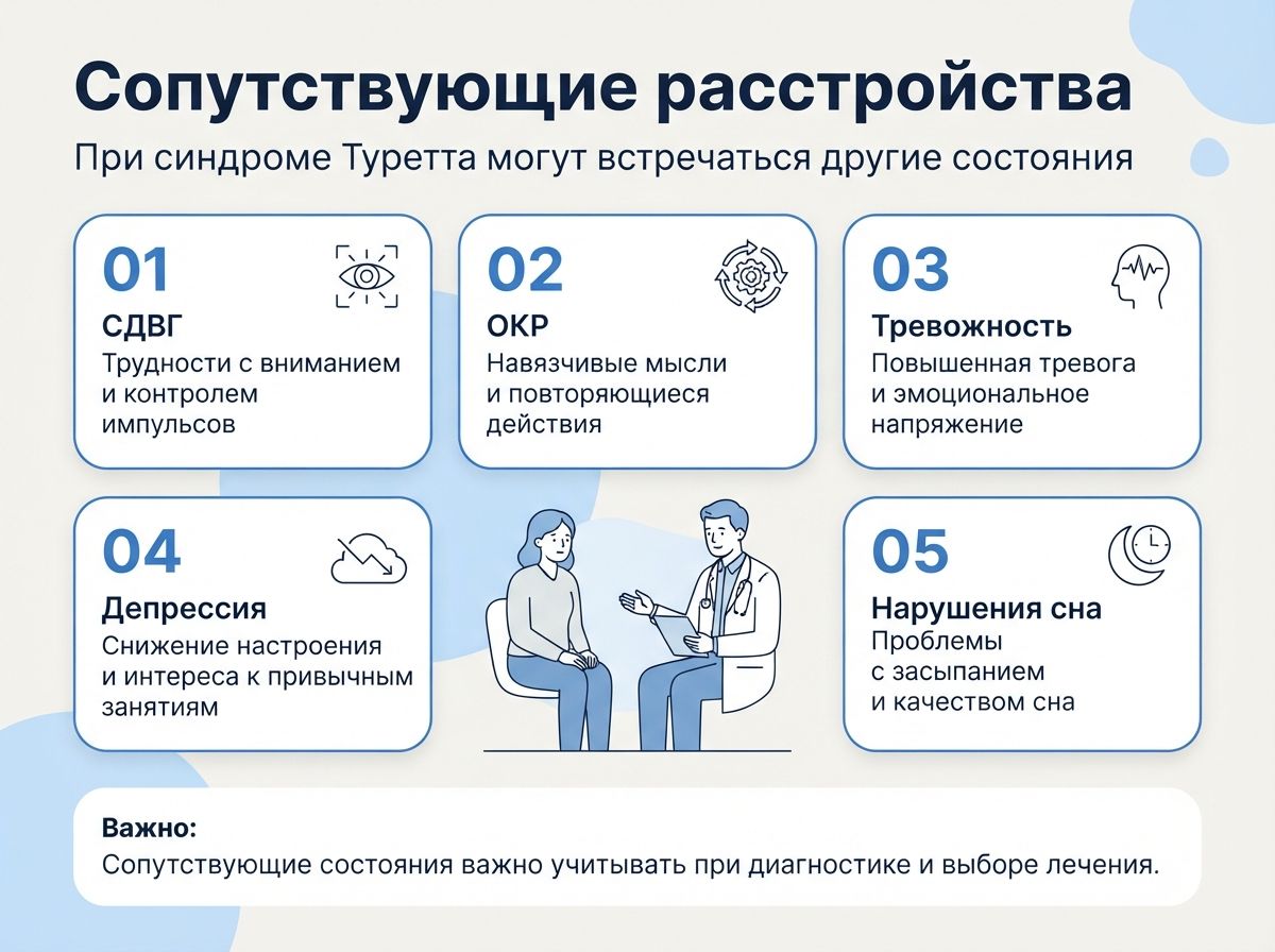 Лечение синдрома Туретта в Усмани инфографика